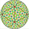 Density waves approach to the procapsid structure of small icosahedral viruses : Irreducible structures with icosahedral symmetry
